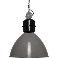 Anne Light & Home Hängeleuchte - grau - Frisk - kunststoff metall - Ø 50cm - E27 - 7696GR - Anne Lighting