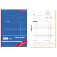 Herlitz Finanz- und Zahlungsverkehrformular Rechnungsbuch 305