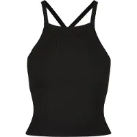 Urban Classics Tanktop "Damen Ladies Rib Knit Crossed Back Top" 1 Stk.