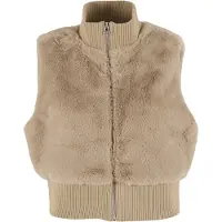 Urban Classics Steppweste "Ladies Cropped Faux Fur Vest"