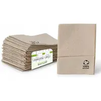 Hobby Hall - rPapier-Eis-Servietten 12 x 8,5 cm, 1-lagig, gefaltet, ungebleicht, 200 St.