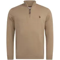 U.S. POLO ASSN. . Herren Half-Zip Strickpullover USKnooxx aus Baumwollmix