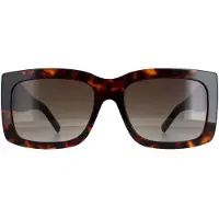 HUGO BOSS Sonnenbrille aus Bio-Acetat mit Havanna-Muster und charakteristischen Metalldetails Grösse ONESI