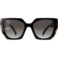 Prada PR 15WS Damen-Sonnenbrille Vollrand Eckig Acetat-Gestell, schwarz