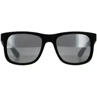 Ray-Ban JUSTIN COLOR MIX, Erwachsener, Uni, Quadratisch, Schwarz, Nicht-polarisierte Linse, Nylon
