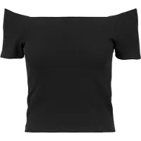 Urban Classics T-Shirt "Damen Ladies Off Shoulder Rib Tee" 1 Stk.