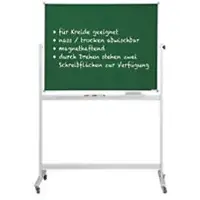MAGNETOPLAN Kreidetafel Stahl Silber, grün, grau 200 x 100 cm