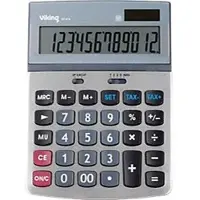 Viking Finanzieller Taschenrechner AT-814 Silber