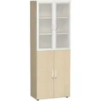 Geramöbel Geramoebel Speed Office Aktenschrank ABS (Acrylnitril-Butadien-Styrol), Spanplatte 5 Fachböden 800 x 420 x 2.160 mm Ahorn Braun