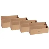 Exacompta Eterneco Briefsortierer Braun 10 x 25 x 14 cm 4 Stück