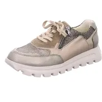 Waldlaufer H-Ajala Sneaker, Glattleder kombi., Beige Storm Bronce, Weite H 993004-807-837 39