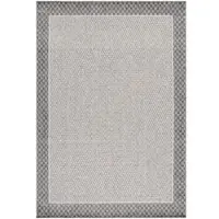 KADIMA DESIGN Terrassenteppich Elegante Bordüre Robust Waschbar Strapazierfähig | Läufer Creme 80x250 cm Terrasse Garten Schadstoff | LIRIA –