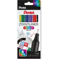 Pentel Finelineretui S40 6ST sortiert