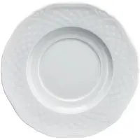 Lubiana Untertasse für Suppentasse, Porzellan, weiß, Serie Aphrodite, Lubiana, Ø 170 mm