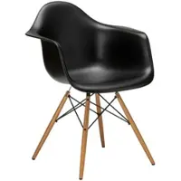 Vitra Stuhl Eames Plastic Armchair DAW RE 63x83x59 cm beige, Gestell: Ahorn, Designer Charles & Ray Eames