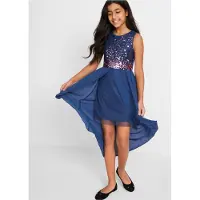 Bonprix Vokuhila-Kleid festliches Kleid, aus Polyester, regular fit