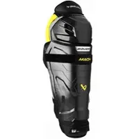 Bauer Schienbeinschützer Supreme MACH Junior 11 Zoll - Schwarz,Gelb - 11′′