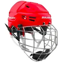 Bauer Eishockeyhelm RE-AKT 70 Combo Red Senior M - Rot - M