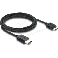 DeLOCK Koaxiales High Speed HDMI Kabel HDMI Stecker zu Mini HDMI Stecker 8K 60 H