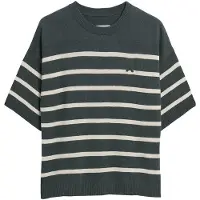 Armedangels - Women's Stripe Linen Blend Sweater - Pullover Gr M blau