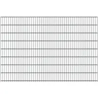 Wellker Doppelstabmattenzaun zum Aufdübeln Rundum-sorglos-Paket Anthrazit Komplettset, gerade, 1630 mm,47,5 m,8/6/8 mm