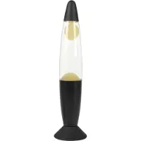 Itotal - Color-changing LED Lava Lamp - Black Base and White Wax (XL2678)