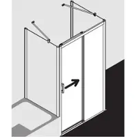 Kermi PED2R10318VYK Gleittür Pega D2R 1030x