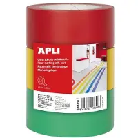 Autre Bodenmarkierungsband 18608, 3 Stück, rot, gelb, grün, 40mm x 33m