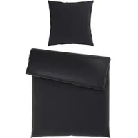 Premium Living Bettwäsche Xenia Uni XL Schwarz ca. 155x220cm