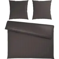 Premium Living Bettwäsche Xenia Streif XXL Anthrazit ca. 200x200cm