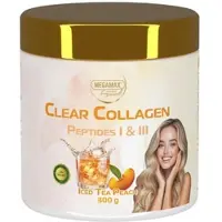 MEGAMAX Collagen Clear Glow - Kollagen Peptide Pfirsich 300 g