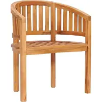 Syfax dkd-home-decor Bananenstuhl aus massivem Teakholz, 68x52x86 cm