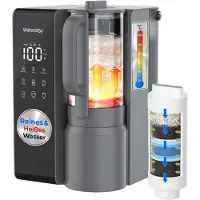 Waterdrop WD-M1 Heißwasser Umkehrosmose Tischwasserfiltersystem, 7 Temperaturoptionen, 6-stufige Reinigung, 3:1 Rein zum Abfluss, ohne Installation