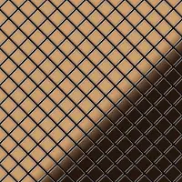 ALLOY Mosaik Fliese Massiv Metall Titan Hochglanz Kupfer 1,6mm Diamond-ti-am 1 Paket mit 10 Matten 0,91 m2 Kupfer