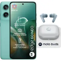 Motorola edge 60 neo + Moto Buds PG38C05749, 16,1 cm (6.36"), 8 GB, 256 GB, 50 MP, Android 15, Grün