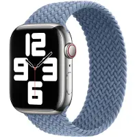 Apple Geflochtenes Solo Loop für Watch Series 1 - 9 / SE (38/40/41 mm) | Series 10 / 11 (42 mm) - Größe 6 - Slate Blue