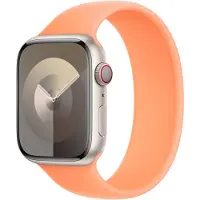 Apple Silikon Solo Loop für Watch Series 1 - 9 / SE (38/40/41 mm) | Series 10 / 11 (42 mm) - Größe 5 - Orange Sorbet