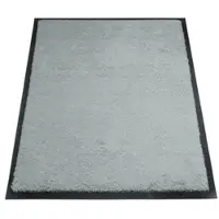 Miltex Schmutzfangmatte Eazycare Style, eckig, antistatisch, UV-beständig, waschbar, High-Twist-Nylon & Niltrilgummi, 850 x 3000 mm, verkehrsgrau