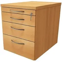 Fm Büromöbel Schubladen Rollcontainer »Sidney« einheitliches Dekor braun, 43.4x54x60 cm