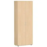 Geramöbel Geramoebel Speed Office Flügeltürenschrank ABS (Acrylnitril-Butadien-Styrol), Spanplatte 5 Fachböden abschließbar 800 x 420 x 2.160 mm Buche Braun