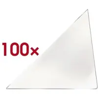 Probeco 100 Selbstklebende Dreieckstaschen 100x100 mm transparent, 10x10 cm