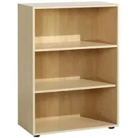 Geramöbel Geramoebel Speed Office Melaminharzbeschichtete Spanplatte Regal 2 Fachböden 800 x 420 x 1.104 mm Braun Ahorn