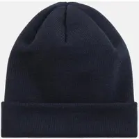 HANSEHELD Strickmütze 100% Schurwolle Merino Feinstrickmütze - Marine