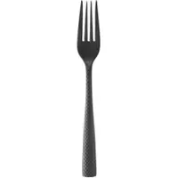 WAS Germany 12x Menügabel ONYX SHADOW, 20,5 cm, strukturierte Oberfläche, PVD-Beschichtung schwarz, Chromnickelstahl 18/10