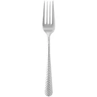 WAS Germany 12x Dessertgabel CELESTE, 18,5 cm, mit strukturierter Oberfläche Chromnickelstahl 18/10