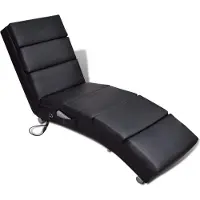 vidaXL "im " Massage-Chaiselongue Schwarz Kunstleder - Massagesessel CC1479