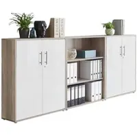 Mid.You Aktenschrank Office Edition Sw Sonoma Eiche/Weiß