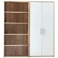 Mid.You Aktenschrank Office Edition Sw Sonoma Eiche/Weiß