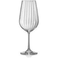 TABLE PASSION von 6 Stielgläsern waterfall 55 cl - Box Transparent Rond Cristallin