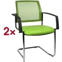 Topstar 2er-Set Stapelstühle »BtoB 20« Softex grün, 48x47 cm